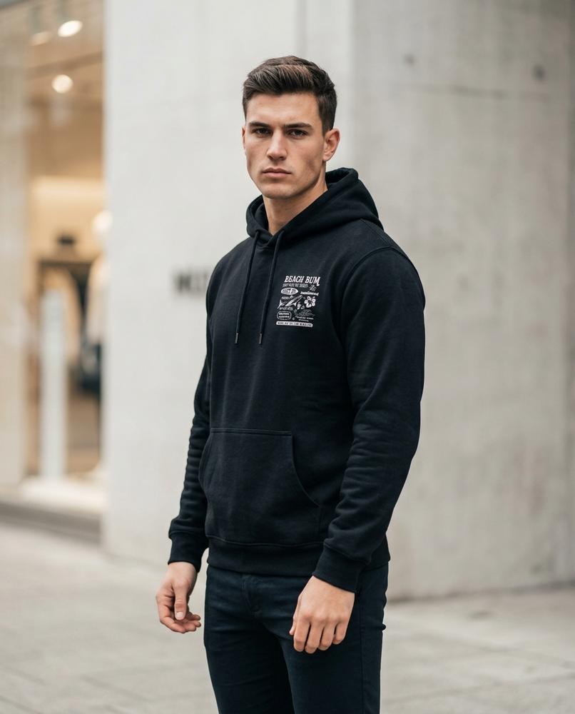 Elnav | Bedruckt Langärmlig Hoodie Unisex – Tilly Outlet
