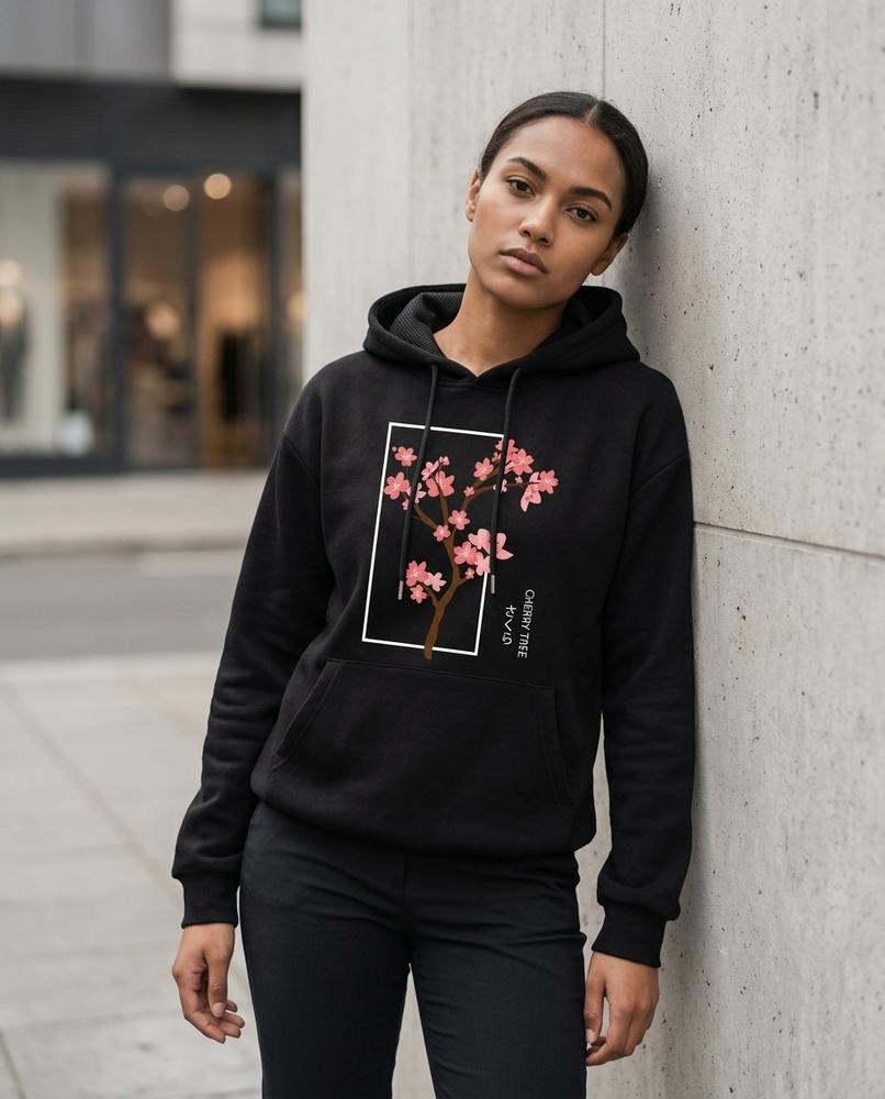 Tiram | Bedruckter Baumwoll Hoodie Unisex – Tilly Outlet