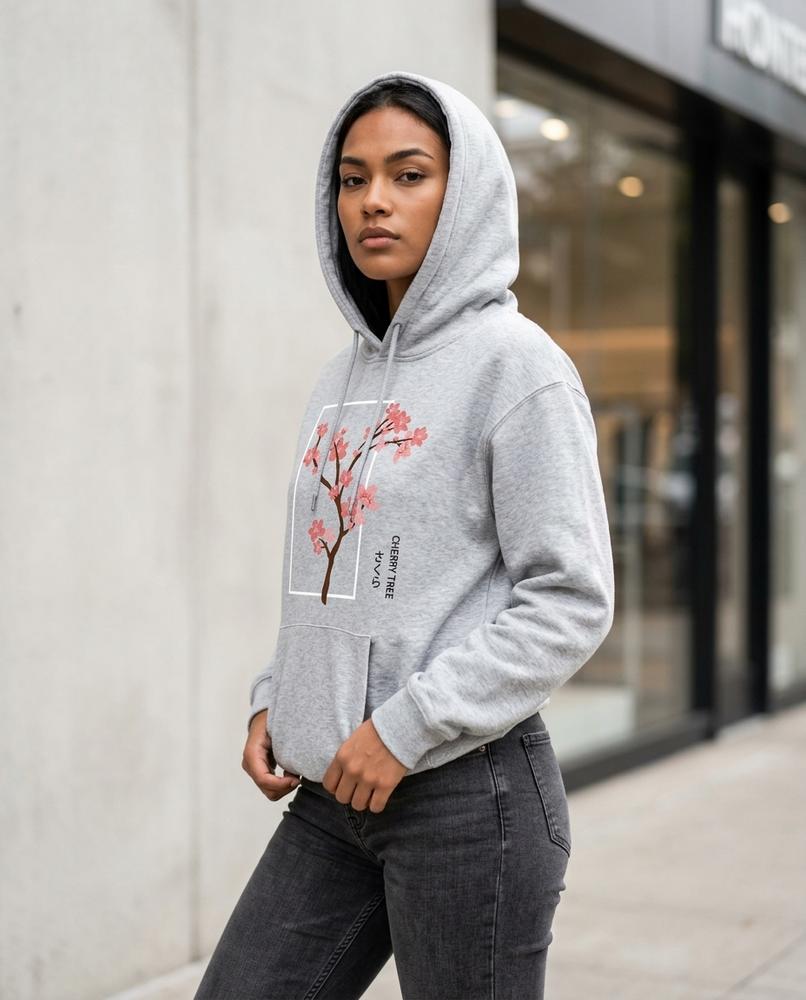 Tiram | Bedruckter Baumwoll Hoodie Unisex – Tilly Outlet