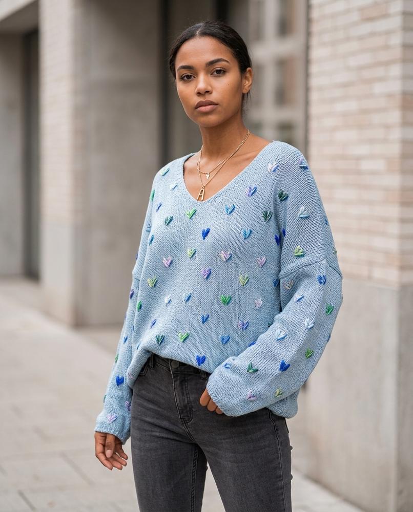 Keken | Bestickt Gestrickt Pullover Damen – Tilly Outlet