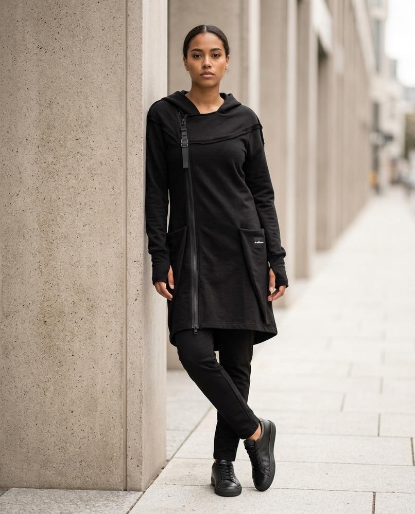 Vimon | Asymmetrischer Langärmeliger Mantel Unisex – Tilly Outlet