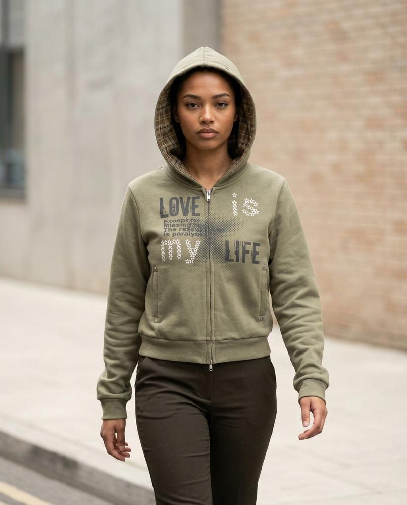 Arken | Bedruckt Gefüttert Hoodie Unisex – Tilly Outlet