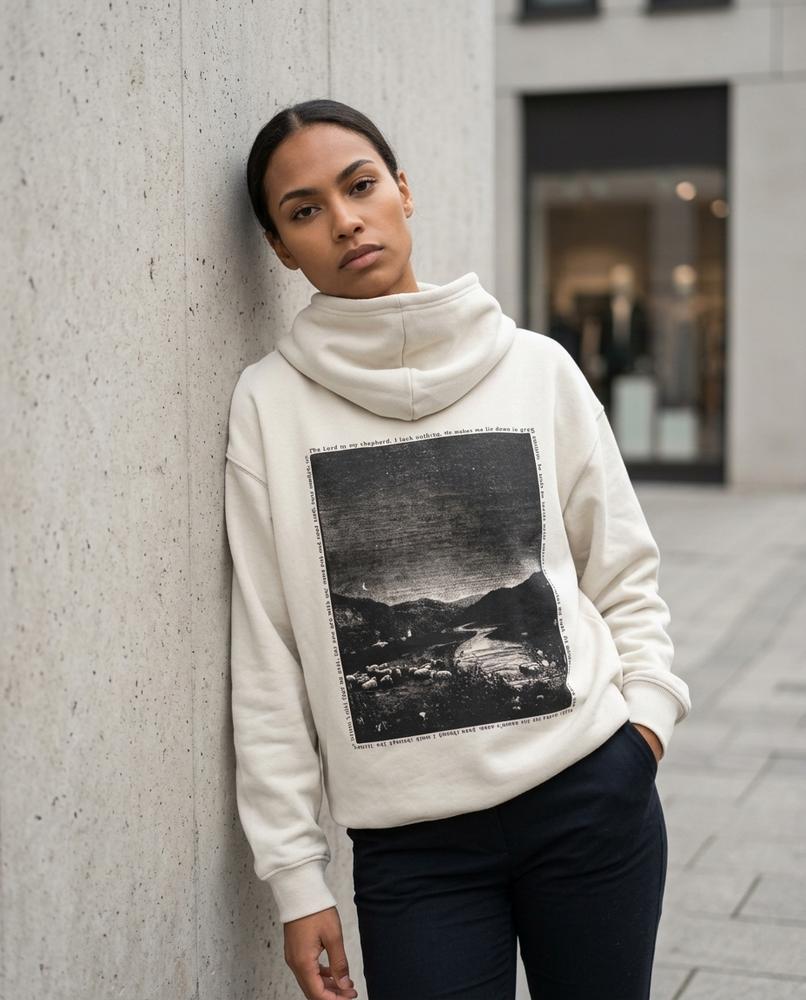 Venor | Bedruckter Weit Geschnittener Hoodie Unisex – Tilly Outlet