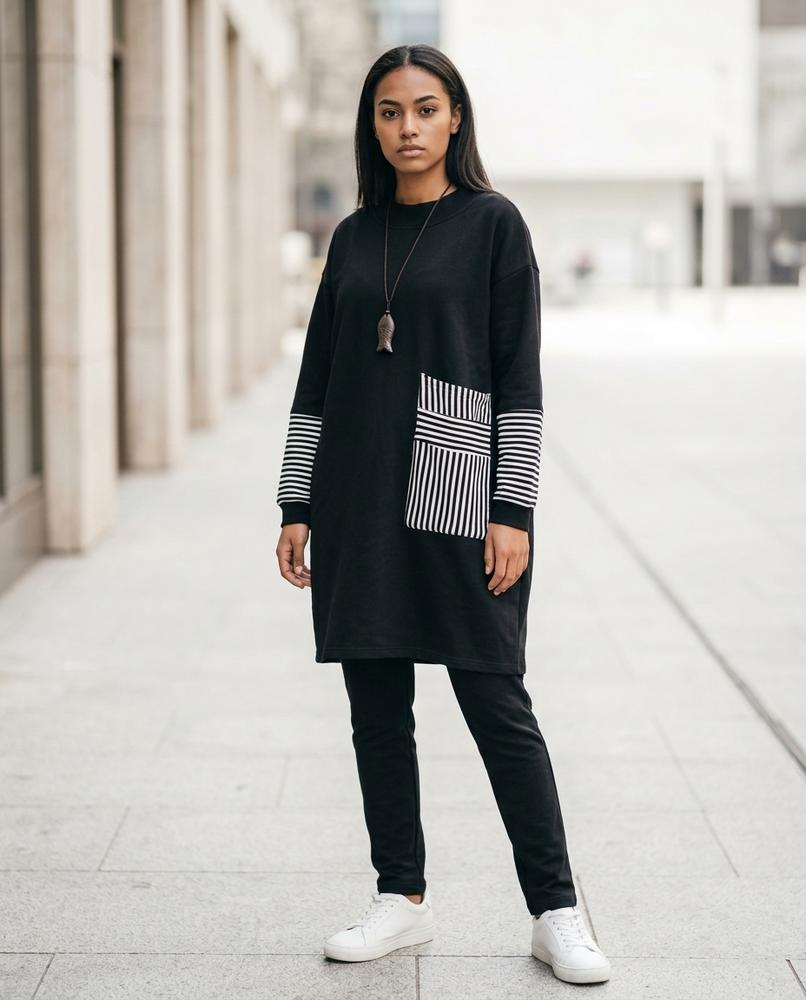 Kekar | Lockere Kontrastierende Tunika Damen – Tilly Outlet