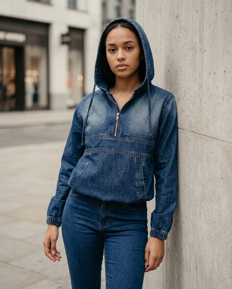 Yodar | Gewaschener Kurzgeschnittener Hoodie Damen – Tilly Outlet
