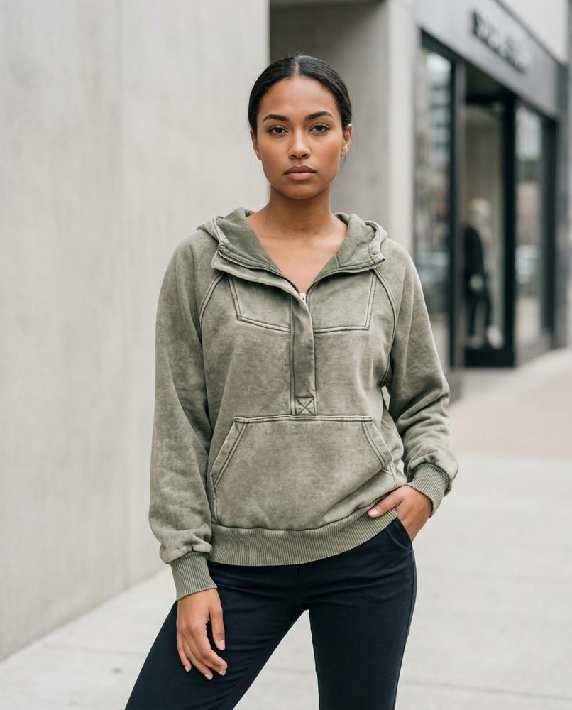 Leser | Gewaschen Locker Hoodie Damen – Tilly Outlet