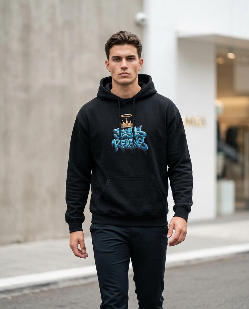 Conor | Langärmlig Bedruckt Hoodie Unisex – Tilly Outlet