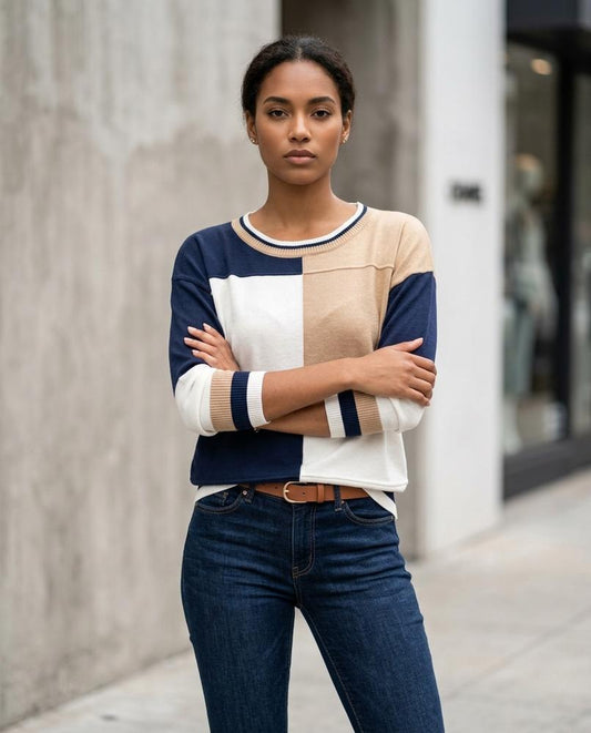 Vikar | Mehrfarbig Gestreift Pullover Damen – Tilly Outlet