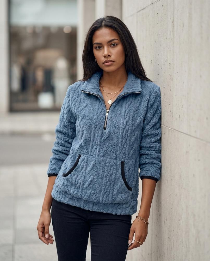 Armin | Plüschiger Strukturierter Pullover Damen – Tilly Outlet
