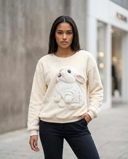Vetor | Plüschig Langärmlig Sweatshirt Damen – Tilly Outlet