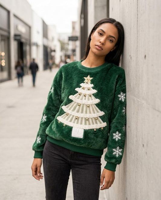 Maran | Plüschig Verziert Pullover Damen – Tilly Outlet