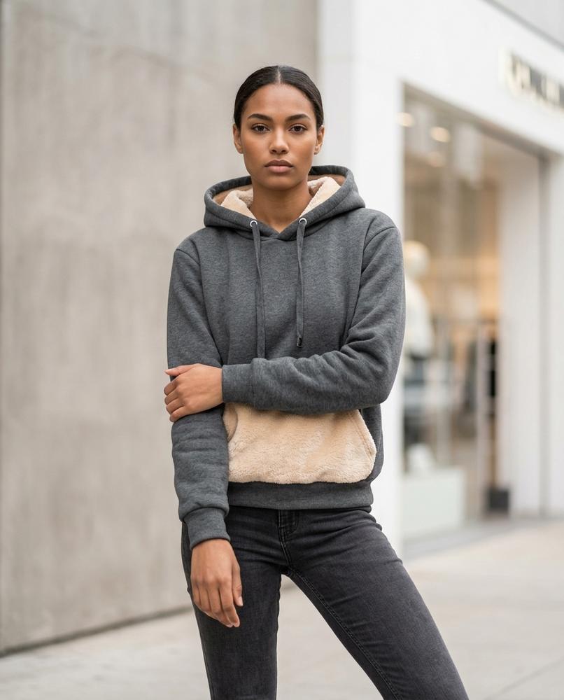 Damer | Gefüttert Langärmlig Hoodie Damen – Tilly Outlet
