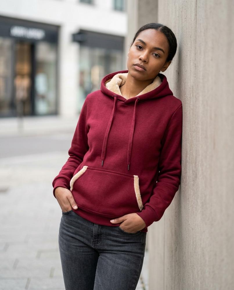 Damer | Gefüttert Langärmlig Hoodie Damen – Tilly Outlet