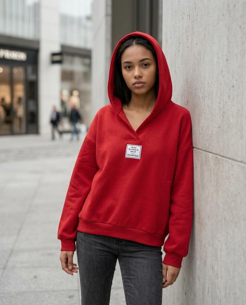 Madan | Oversized Gekragt Hoodie Damen – Tilly Outlet