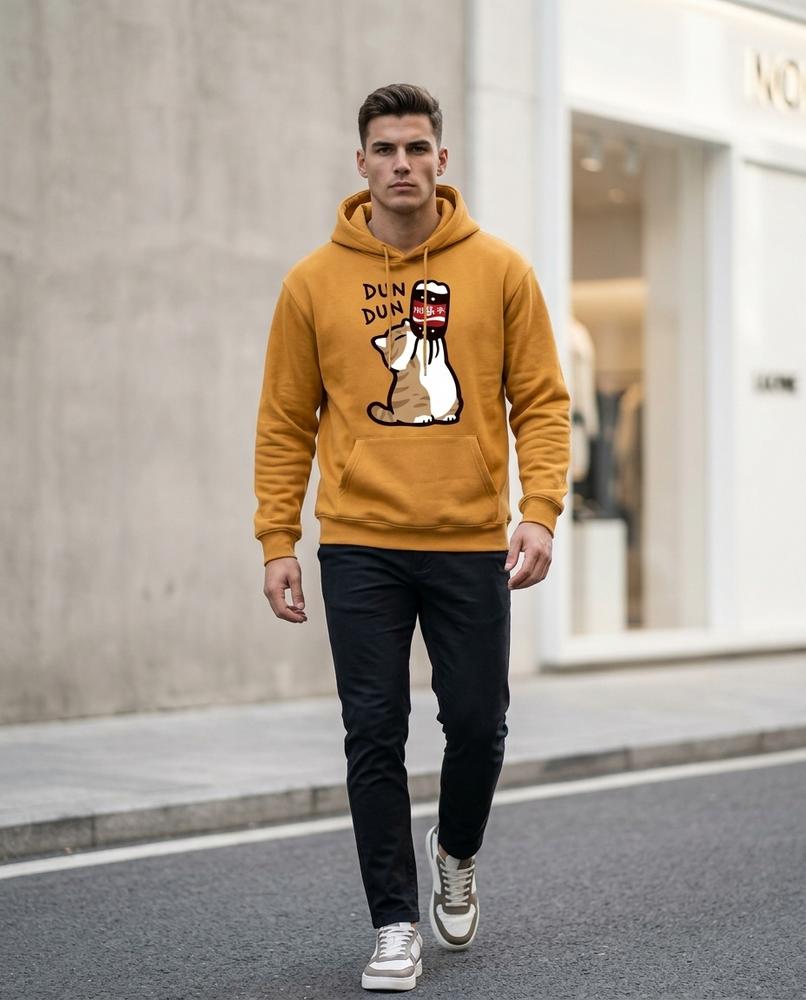 Lyver | Langärmlig Bedruckt Hoodie Unisex – Tilly Outlet