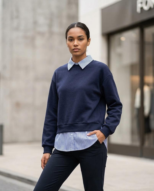 Samor | Zweilagiges Langärmliges Sweatshirt Damen – Tilly Outlet