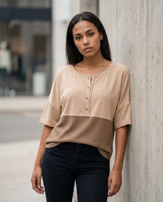 Lymel | Zweifarbig Geknöpft Shirt Damen – Tilly Outlet