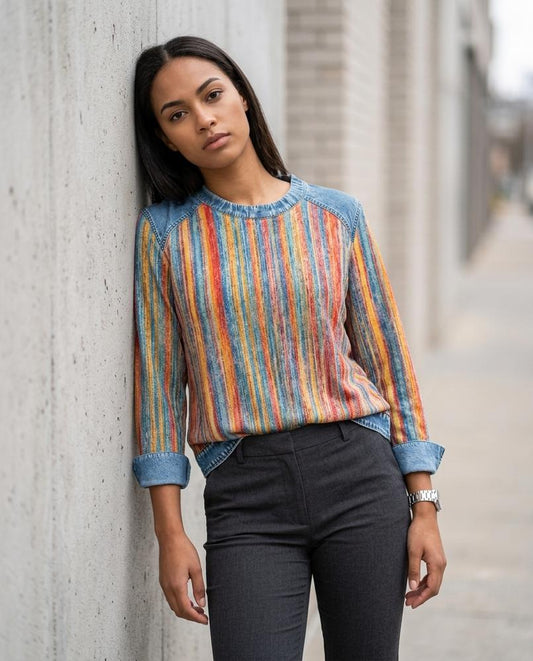 Vesin | Gestreift Kombiniert Pullover Damen – Tilly Outlet