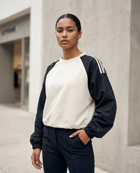 Vakar | Kontrastierendes Raglanärmeliges Sweatshirt Damen – Tilly Outlet