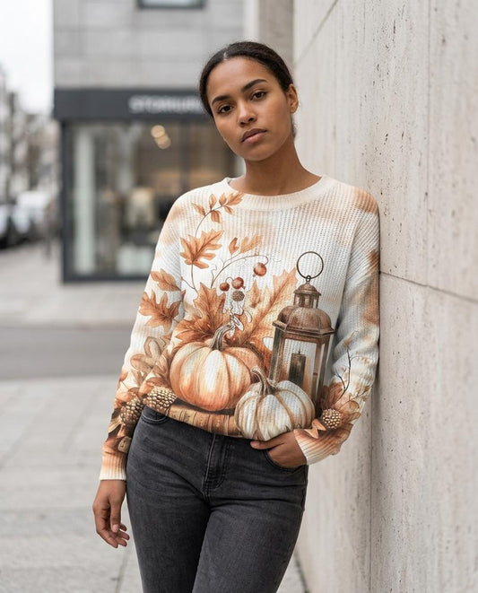 Ravan | Bedruckt Langärmlig Pullover Damen – Tilly Outlet