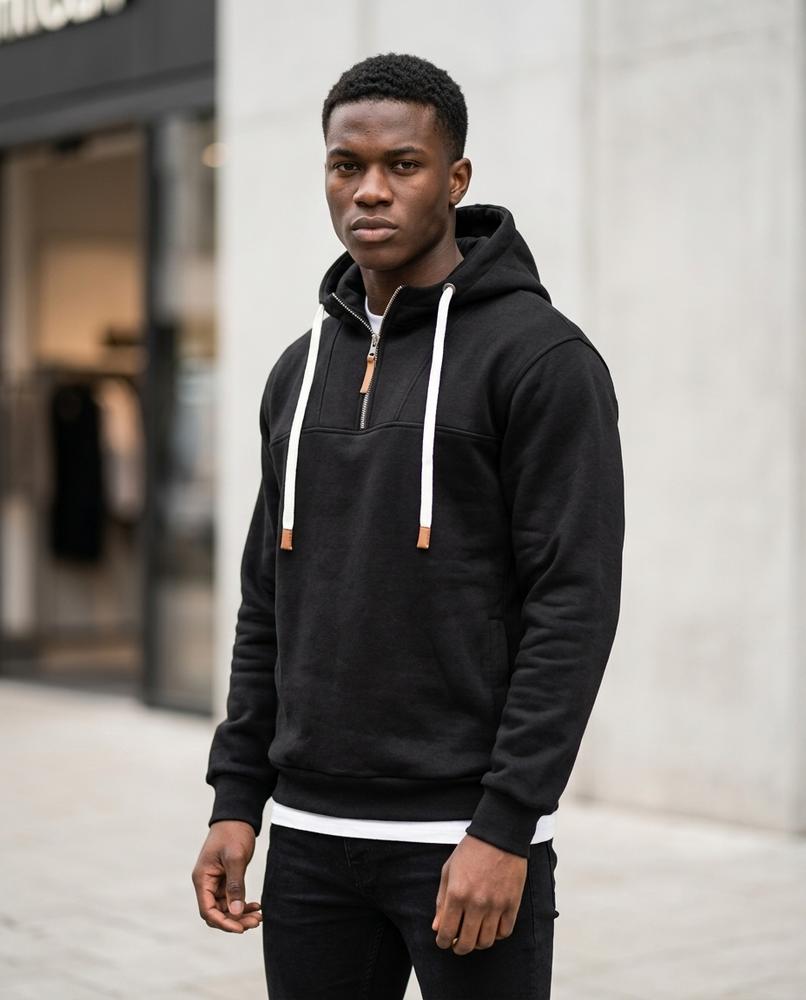 Men's Hoodie – Kasol, Fleece lining, A zipper closure – Tilly Outlet