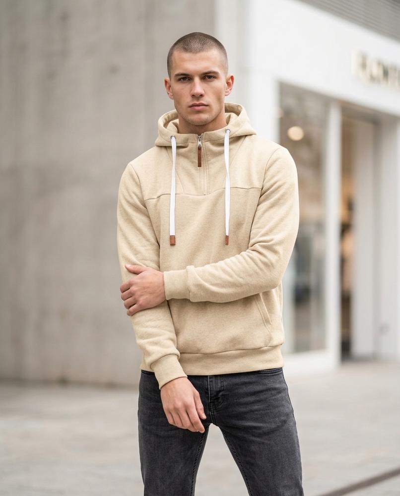 Men's Hoodie – Kasol, Fleece lining, A zipper closure – Tilly Outlet