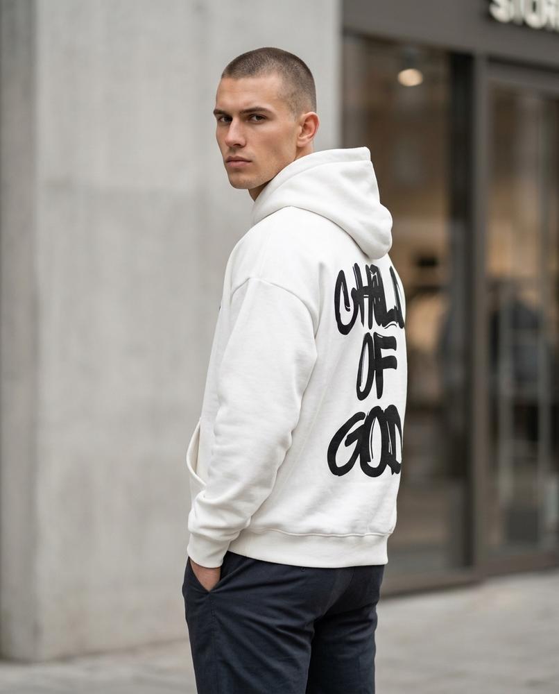 Unisex Hoodie – Sesen, Fleece lining, A graphic print – Tilly Outlet