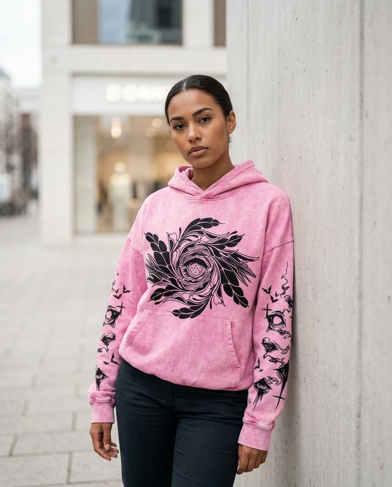 Unisex Hoodie – Minav, A graphic print, An oversized fit – Tilly Outlet