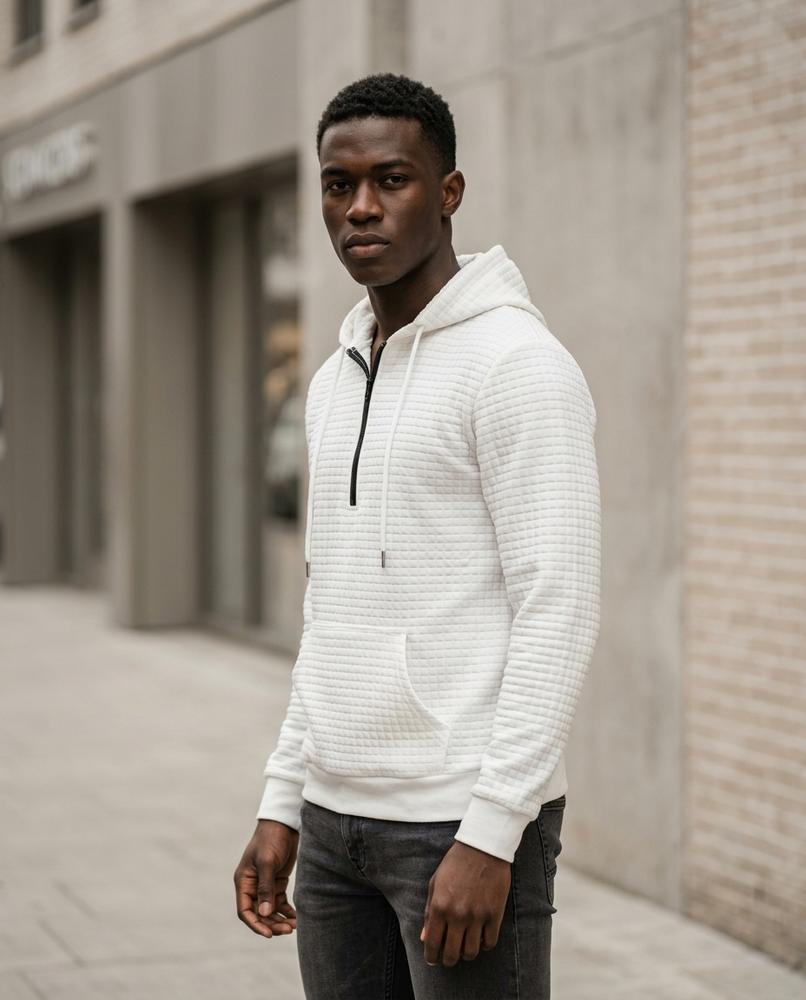 Men's Hoodie – Nemar, Fleece lining, Textured fabric – Tilly Outlet