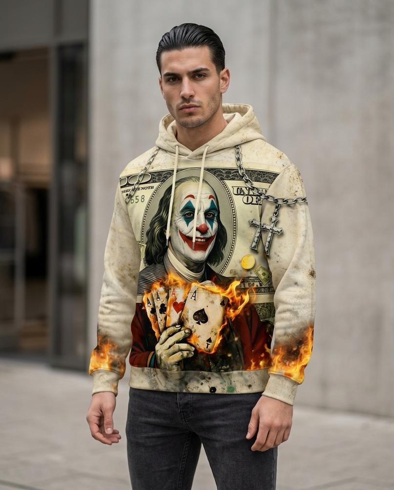 Unisex Hoodie – Damar, A graphic print, A relaxed fit – Tilly Outlet