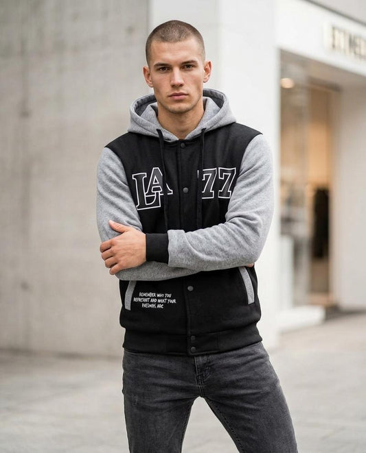 Senor | Zweifarbig Geknöpft Hoodie Herren – Tilly Outlet