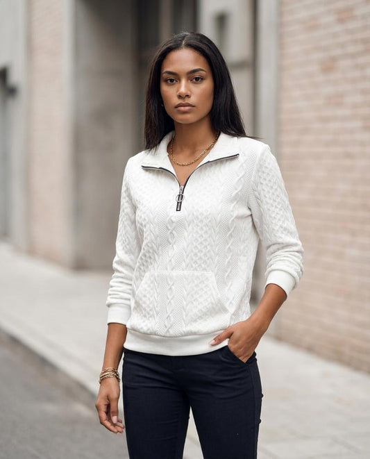Takar | Strukturiert Langärmlig Sweatshirt Damen – Tilly Outlet
