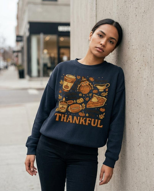 Cazan | Bedruckt Gerippt Sweatshirt Damen – Tilly Outlet