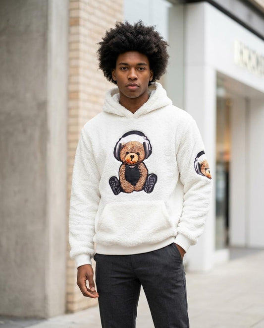 Rimon | Flauschig Appliziert Hoodie Herren – Tilly Outlet