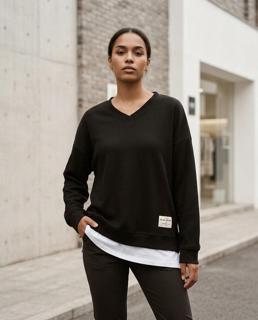 Vesol | Doppellagiger Strick Pullover Damen – Tilly Outlet
