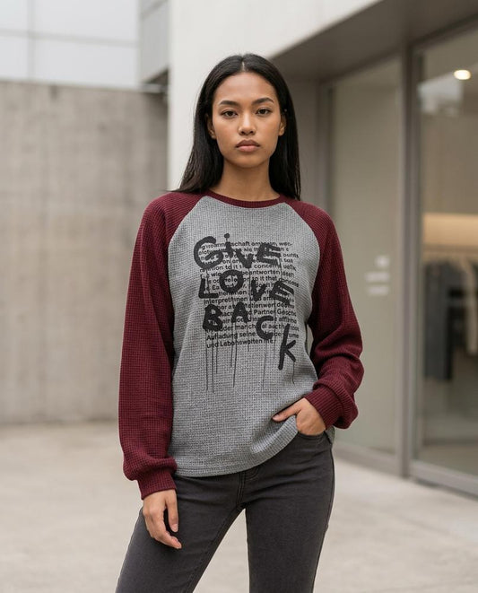 Riren | Zweifarbig Strukturiert Pullover Damen – Tilly Outlet