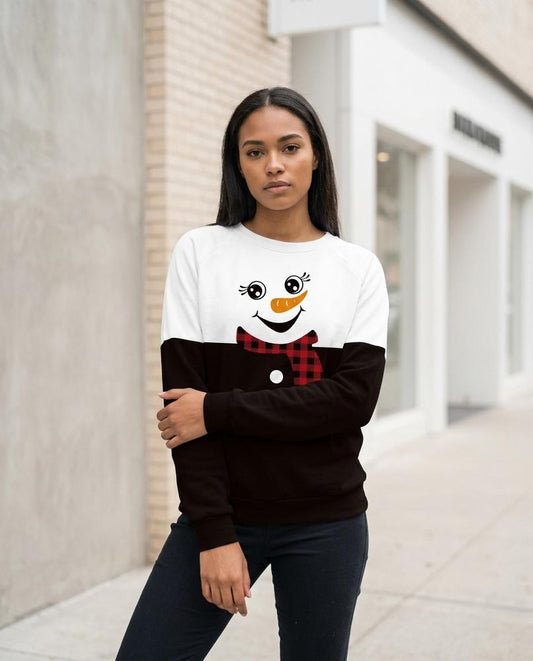 Almel | Bedruckt Zweifarbig Sweatshirt Damen – Tilly Outlet