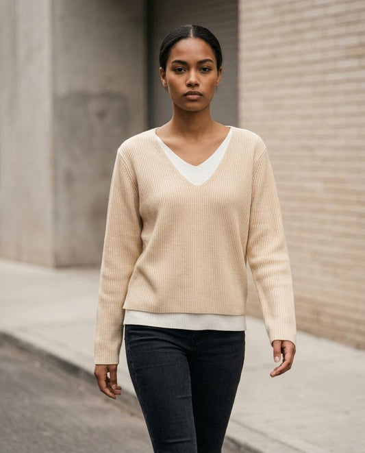 Vazor | Gerippt Locker Pullover Damen – Tilly Outlet