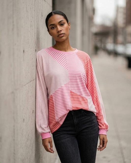 Vuren | Gestreift Langärmlig Shirt Damen – Tilly Outlet