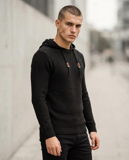 Dedot | Strukturiert Gestrickt Hoodie Herren – Tilly Outlet