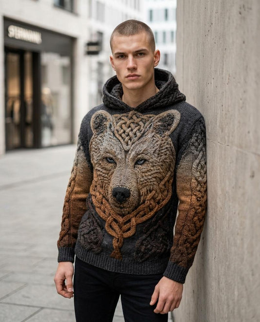 Totik | Grobstrick Strukturiert Hoodie Herren – Tilly Outlet