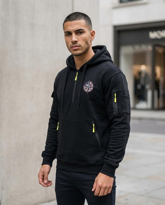 Ealan | Funktionaler Hochschließender Hoodie Herren – Tilly Outlet