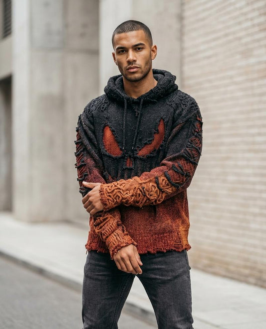 Eosed | Grobgestrickt Strukturiert Hoodie Herren – Tilly Outlet