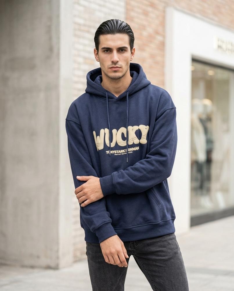 Unisex Hoodie – Ralan, Fleece lining, A graphic print – Tilly Outlet