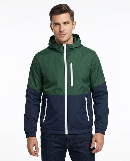 Men's Jacket – Selen, Hood, Colorblock design – Tilly Outlet