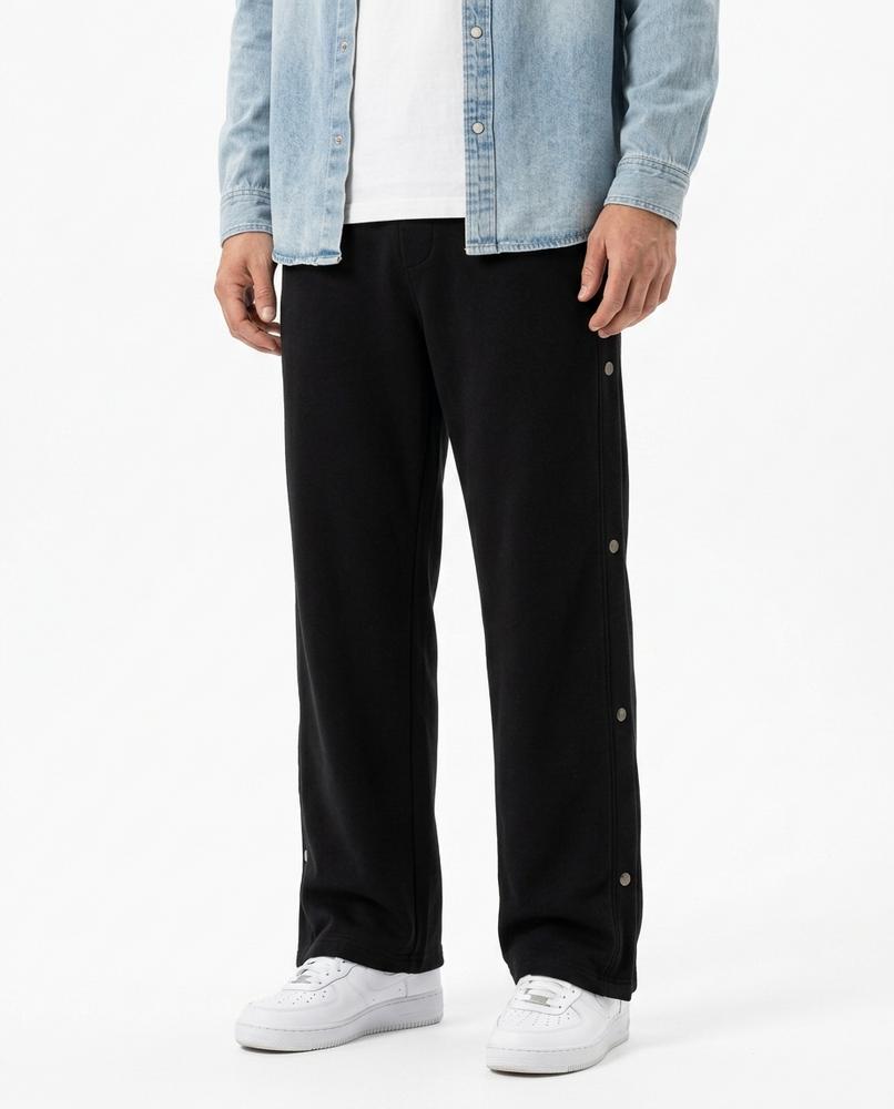 Unisex Pants – Rilan, Relaxed fit, Button fastening – Tilly Outlet