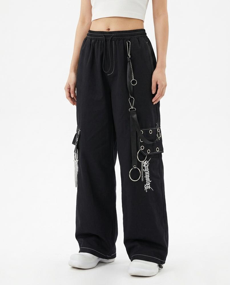 Unisex Pants – Alron, Knit construction, Wide-leg cut – Tilly Outlet